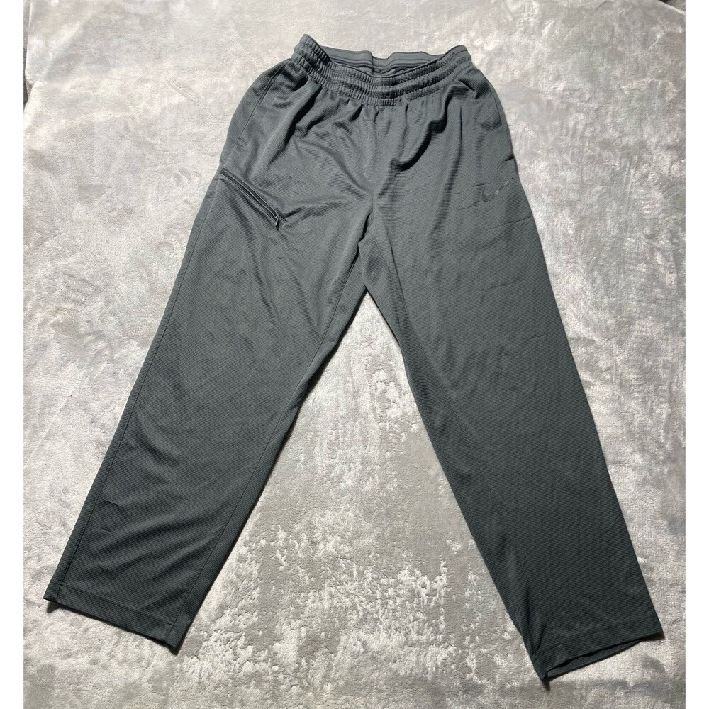 Nike Sweatpants Black Athletic Training Dri Fit Polyester Men’s Large